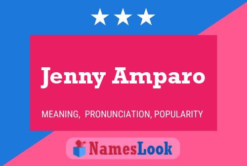 Jenny Amparo Name Poster