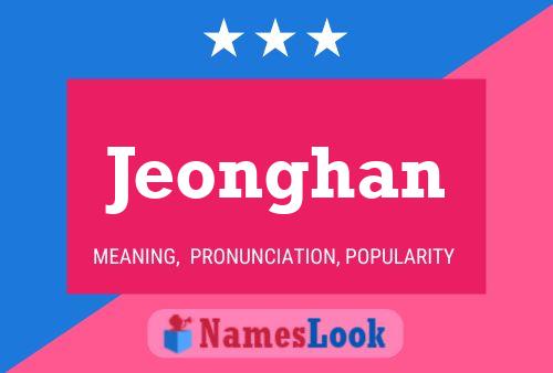 Jeonghan Name Poster