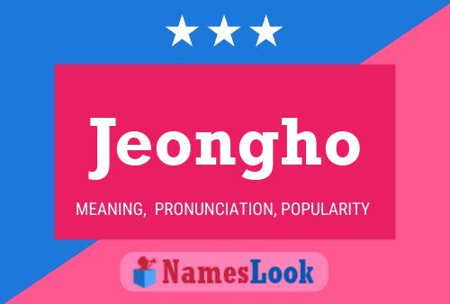 Jeongho Name Poster