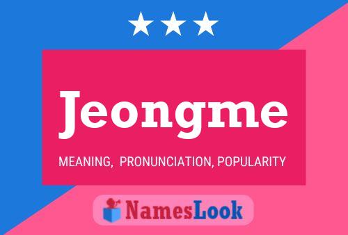 Jeongme Name Poster