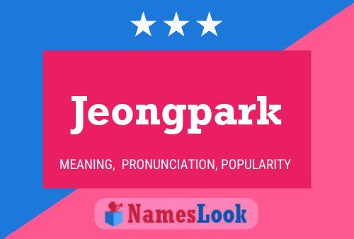 Jeongpark Name Poster