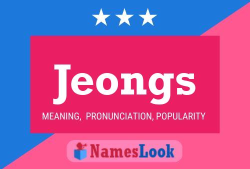 Jeongs Name Poster