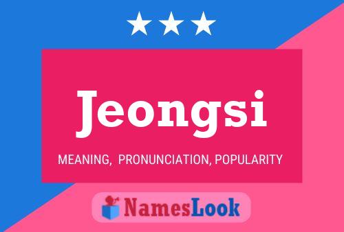 Jeongsi Name Poster