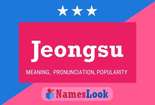 Jeongsu Name Poster