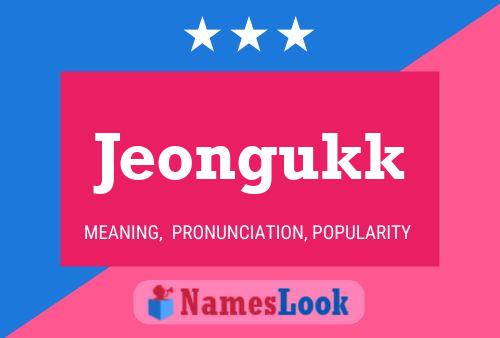 Jeongukk Name Poster