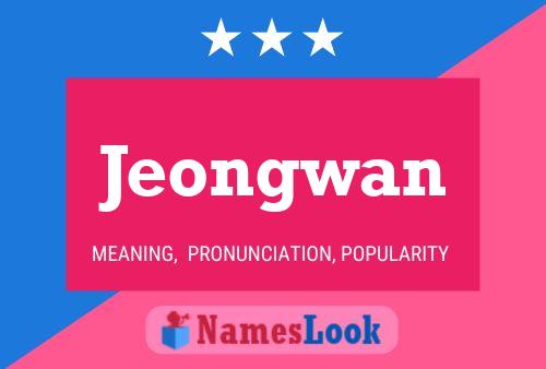 Jeongwan Name Poster