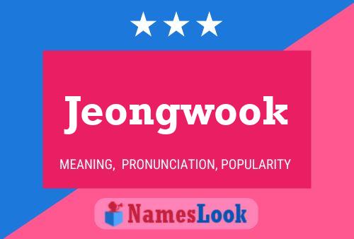 Jeongwook Name Poster