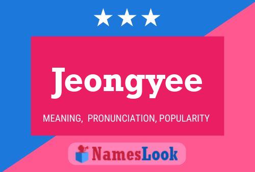 Jeongyee Name Poster