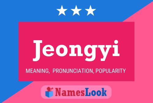 Jeongyi Name Poster