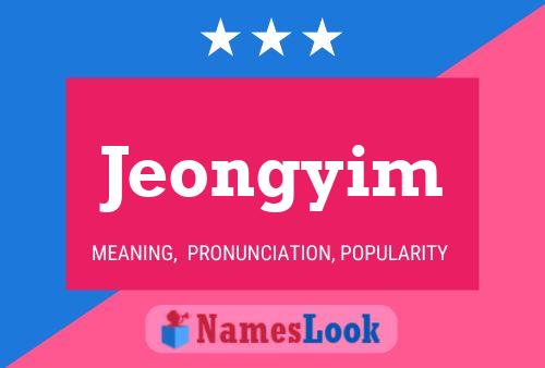 Jeongyim Name Poster