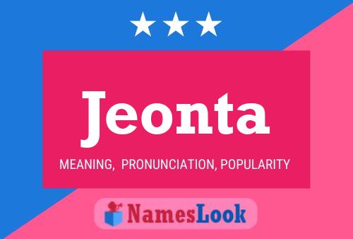 Jeonta Name Poster