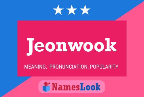 Jeonwook Name Poster