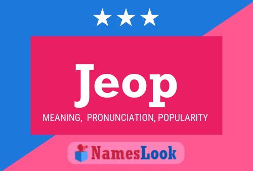 Jeop Name Poster