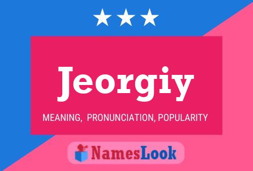 Jeorgiy Name Poster