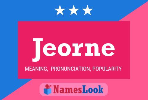 Jeorne Name Poster