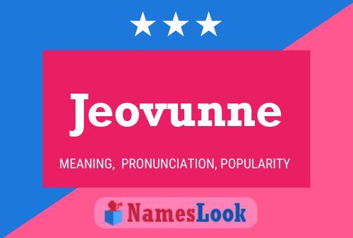 Jeovunne Name Poster