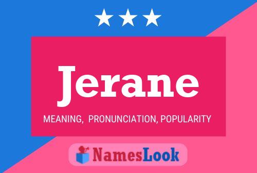 Jerane Name Poster