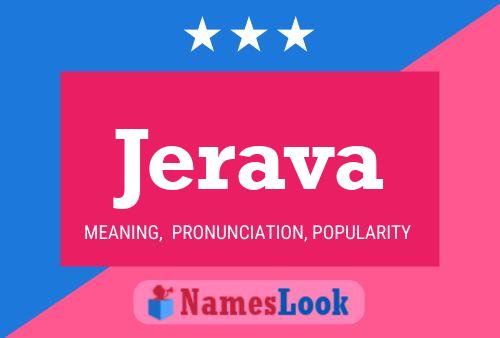 Jerava Name Poster