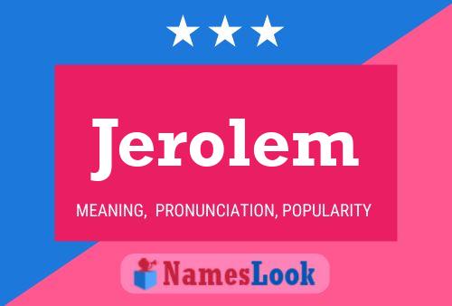 Jerolem Name Poster