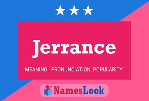 Jerrance Name Poster