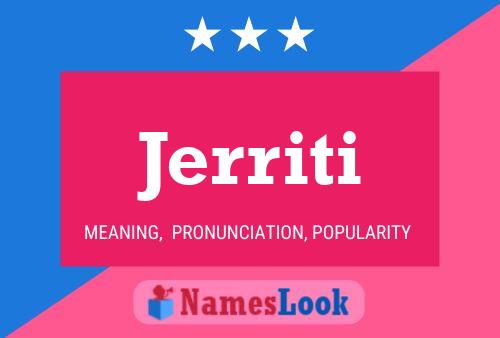 Jerriti Name Poster