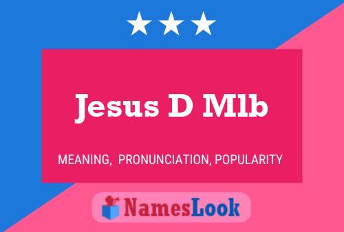 Jesus D Mlb Name Poster