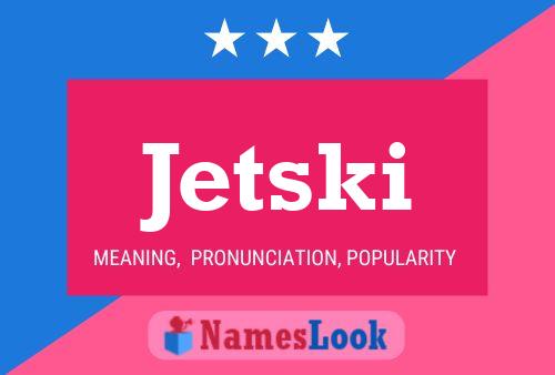 Jetski Name Poster