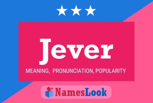 Jever Name Poster