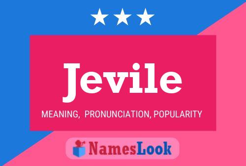 Jevile Name Poster