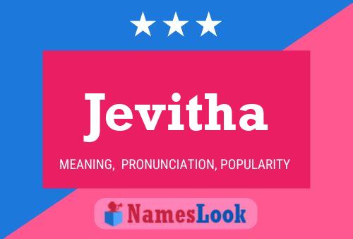 Jevitha Name Poster