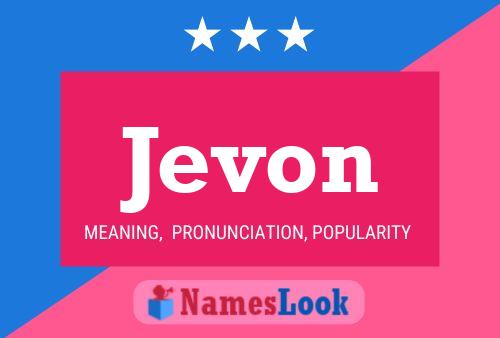 Jevon Name Poster