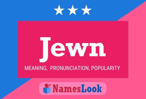 Jewn Name Poster