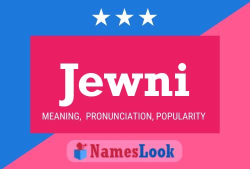 Jewni Name Poster