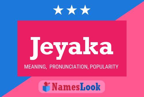 Jeyaka Name Poster