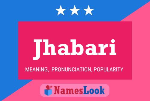 Jhabari Name Poster