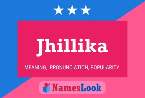 Jhillika Name Poster