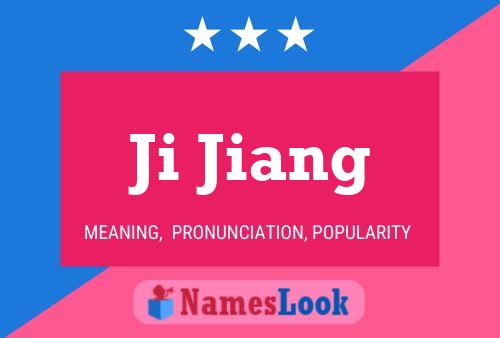 Ji Jiang Name Poster