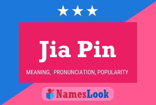 Jia Pin Name Poster