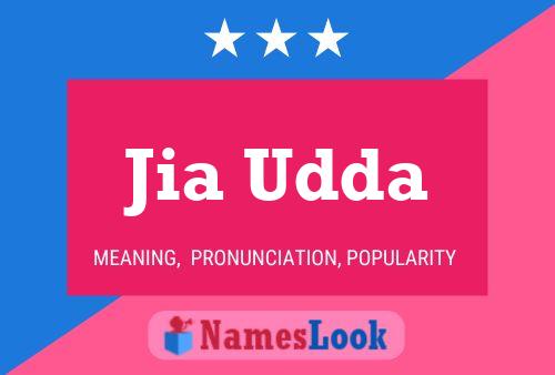 Jia Udda Name Poster