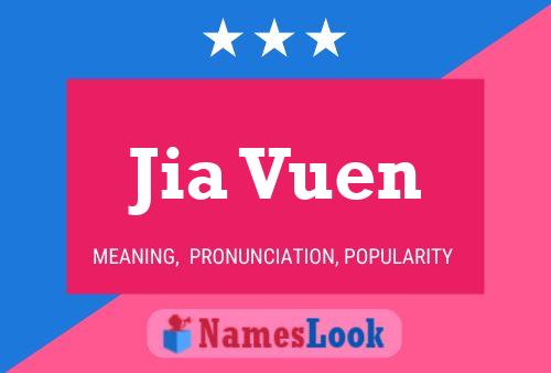 Jia Vuen Name Poster