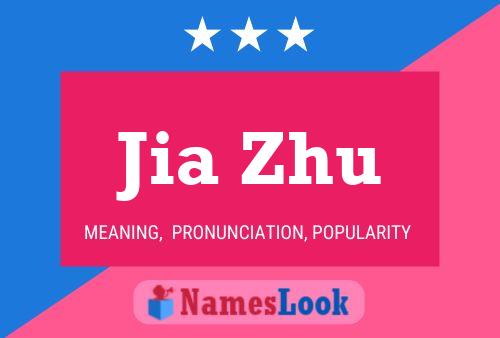 Jia Zhu Name Poster