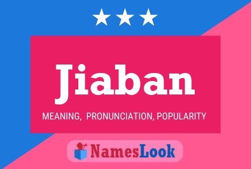 Jiaban Name Poster