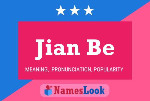 Jian Be Name Poster