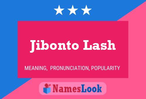 Jibonto Lash Name Poster