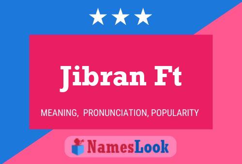 Jibran Ft Name Poster