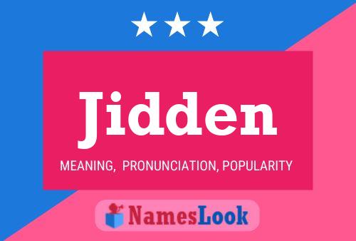 Jidden Name Poster