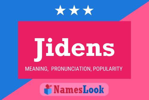 Jidens Name Poster