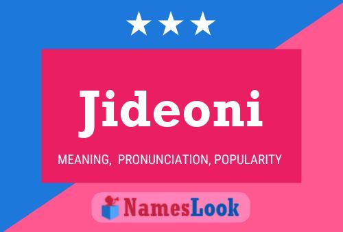 Jideoni Name Poster