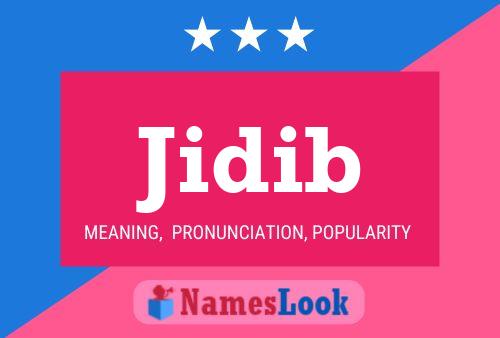 Jidib Name Poster