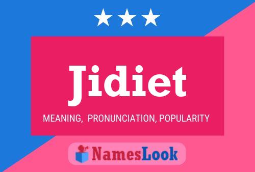 Jidiet Name Poster